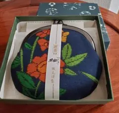 大島紬　がま口　小銭入れ　新品