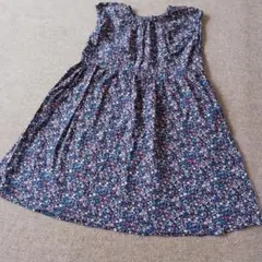 Samansa Mos2 Lagom 花柄ノースリーブワンピース XL