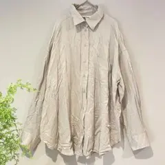 【エイチアンドエム】アースカラー♡長袖シャツ／フルボタン羽織り無地／春秋アウター