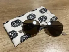 Zoff ブラウン ラウンド サングラス