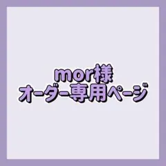 mor様オーダー専用ページ