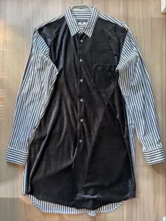 COMME des GARCONS HOMME PLUS ストライプロングシャツ