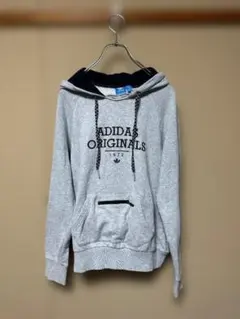 zY89【XL】アディダス(adidas) プルオーバー パーカー ドローコード