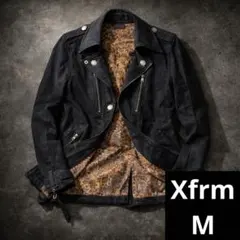 Xfrmトランスフォー厶 y2k お兄系 レオパード 光沢 ジャケットM