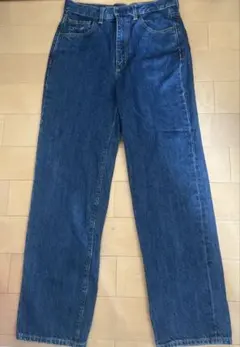 メンズ インディゴブルー デニムパンツ ストレート