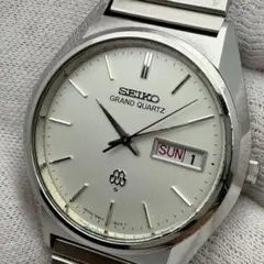 77年製/新品電池/稼働 セイコーグランドクォーツ4843-8041 14K金張