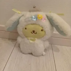 ポムポムプリン 2016年 花柄 ぬいぐるみ 当時物 レア 新品未使用 タグ