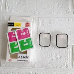 アップルウォッチ カバー Series 9/8/7 ケース 41mm 2個