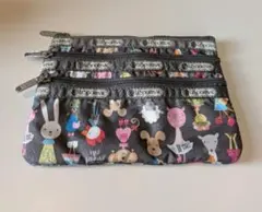 レスポートサック　3段ジップポーチ