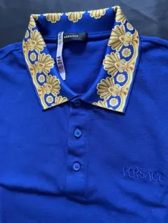 VERSACE ヴェルサーチ ポロシャツ ブルー XLのサムネイル