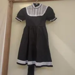 CATHERINE COTTAGE 黒い半袖ワンピース 150