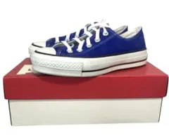 【CONVERSE コンバース】日本製 スエード 青 ブルー 22.5㎝