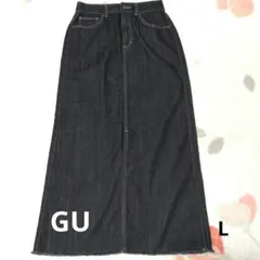 GU デニムロングスカート Lサイズ