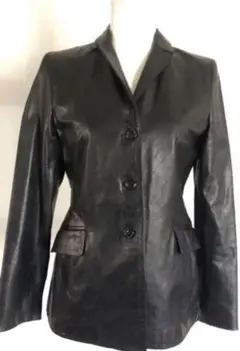【美品】23区　牛革　レザージャケット　ブラック　Lサイズ　定価53,000円