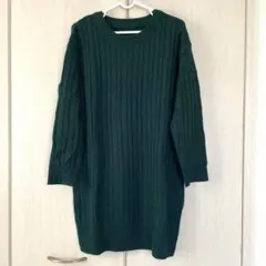 神戸レタス ケーブルニットワンピース