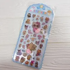 可愛いキャラクター立体シールセット