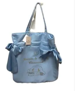 サンリオ　Maison de FLEUR ダブルリボントートバッグ　シナモロール