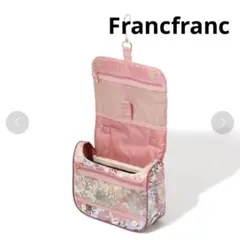 美品　ハンギングポーチ　吊るせる　ポーチ　洗面　ピンク　花柄　トラベル　掛けのサムネイル