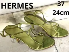 HERMES サンダル ライムグリーンのサムネイル