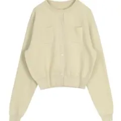 【美品】胸ポケットニットカーディガンのサムネイル