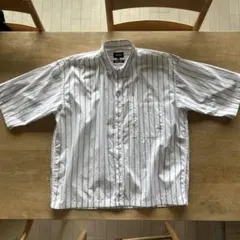 ビームス★半袖シャツ★白紺★ゆったり★リラックス★ボックス★M★美品のサムネイル