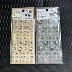 正規　キティ　タイルシール　カットピースシール　サンリオ　ヒョウ柄　セット