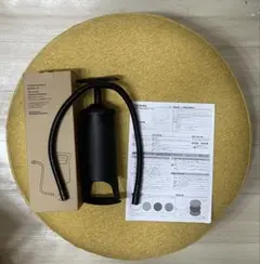 【美品】無印良品 空気でできたフロアクッション ポンプ付きのサムネイル