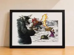 クロノトリガー 連携技 イラストB Chrono Trigger A4 額付き - メルカリ