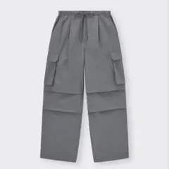 新品 GUパラシュートカーゴパンツ Sサイズ 07 GRAY