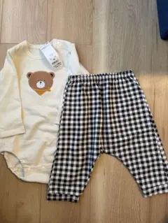 くま　ロンパース　サルエルパンツセット　90センチ