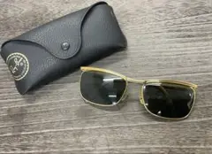 Ray-Ban ゴールドサングラス ブラックレンズ