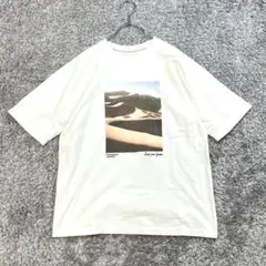 サムシング/M相当/白/プリント柄/半袖Tシャツ/ゆったり/春夏/カジュアルのサムネイル