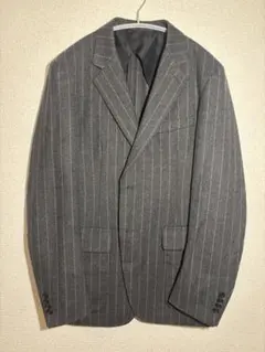 グレー ストライプ ビジネススーツ　エディフィス/EDIFICE