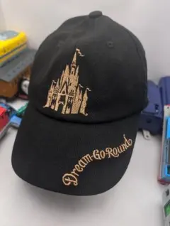 Ａ　Disney RESORT 40th 限定キャップ　ブラック ディズニー刺繍