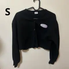 ANAPGIRL 黒いクロップドカーディガン S