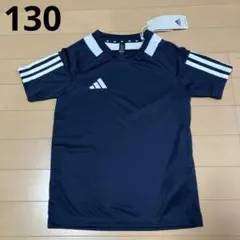 adidas 130黒 Tシャツ 3本ライン