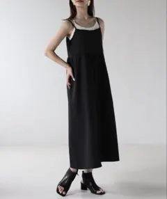 sakishimatokyo ジャガードキャミワンピース ブラックのサムネイル
