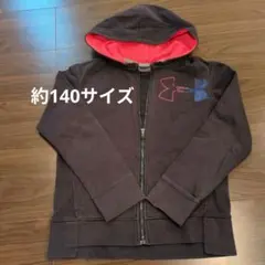 Under Armour ジュニア フルジップパーカー 黒 YMD/JM/M