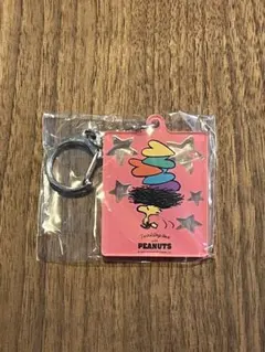【新品未開封】PEANUTS 75周年記念 限定アクリルキーホルダー ピンク