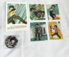 僕のヒーローアカデミア 緑谷出久 缶バッジ ポストカード クリアカード