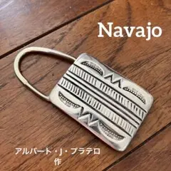 【美品】インディアンジュエリー　キーホルダー　キーリング　ナバホ インディアン・キーホルダー