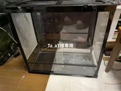 爬虫類用 飼育ケージ ガラス製 鍵付き　横60センチ縦55センチ奥30センチのサムネイル