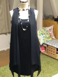 メトリーゼMAITRESSE新品タグ付ドレス黒ヤマダヤスコットクラブ