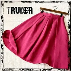 TRUDEA トルディア ふんわり ビッグプリーツ スカート ピンク Sのサムネイル