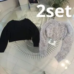 ニットまとめ売り　ショート丈ニット　 クロップドニット　コットンニット