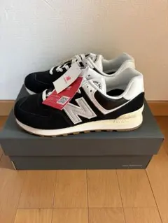 New Balance 574 ブラック/ホワイト　26.0