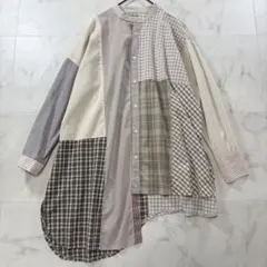 TORI-TO×BEAMS BOY アシンメトリーシャツ ブラウス チュニックのサムネイル