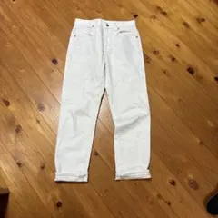 GU 화이트 데님 팬츠 M사이즈