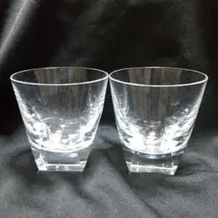 HOYA 4面カットロックグラス ２客