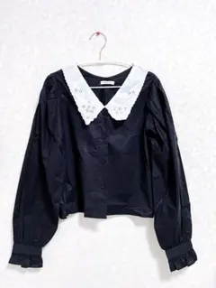 olivedesolive 襟付きブラウス　ブラック　新品　長袖